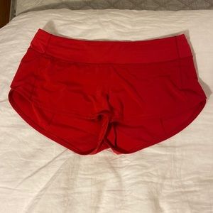 Red Lulu Lemon Shorts